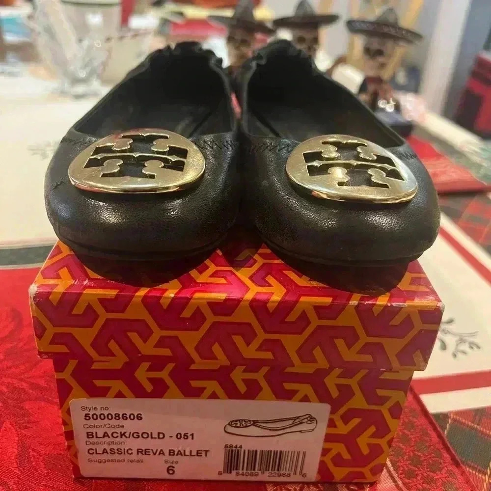 Tory Burch classic Reva ballet flats size 6